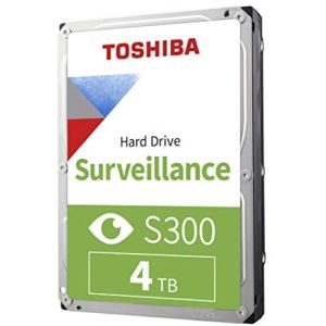 Toshiba HDWT140UZSVAR S300 Surveillance 4TB 3.5Inch Sata 6Gbps Buffer 128mb Internal Hdd