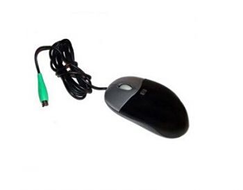 HP 2-Buttons Scroll Wheel PS/2 Optical Mouse (Black)