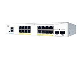 Cisco Catalyst 1200-16P-2G Smart Switch, 16 Port GE, PoE, 2x1GE SFP.