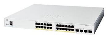 Cisco Catalyst 1300-24FP-4G Managed Switch, 24 Port GE, Full PoE, 4x1GE SFP, Limited Lifetime Protection (C1300-24FP-4G)