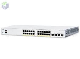 Cisco Catalyst 1300-24P-4G Managed Switch, 24 Port GE, PoE, 4x1GE SFP, Limited Lifetime Protection (C1300-24P-4G)