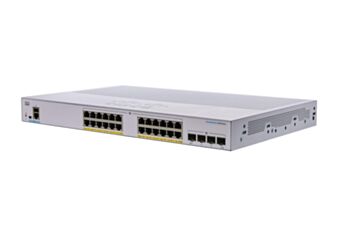 Cisco CBS250-24P-4G network switch Managed L2/L3 Gigabit Ethernet (10/100/1000) Power over Ethernet (PoE) Silver