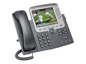 Cisco Unified IP Phone 7975G -SCCP,SIP-silver, dark gray-Multiple VoIP protocol 