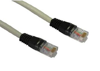 Cat6 Crossover 5 Mtr Grey cable with Black boots Patch Cable