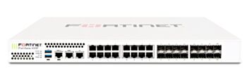 Fortinet 18 x GE RJ45 ports (including 1 x MGMT port, 1 X HA port, 16 x switch ports), 16 x GE SFP slots, SPU NP6 and CP9 hardware accelerated, 2x 240GB onboard SSD storage.