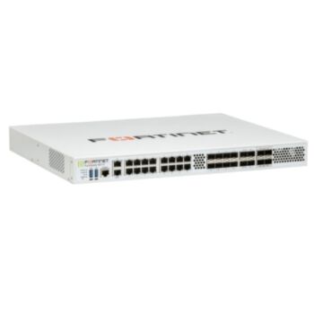Fortinet FortiGate-601F 4x 25G SFP28 slots, 4 x 10GE SFP+ slots, 18 x GE RJ45 ports (including 1 x MGMT port, 1 X HA port, 16 x switch ports), 8 x GE SFP slots, SPU NP7 and CP9 hardware accelerated, 480GB onboard SSD storage, dual AC power supplies