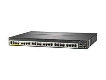 Hewlett Packard Enterprise company Aruba 2930M 24 Smart Rate PoE+ 1-slot Managed Gigabit Ethernet (10/100/1000) Power over Ethernet (PoE) 1U Black