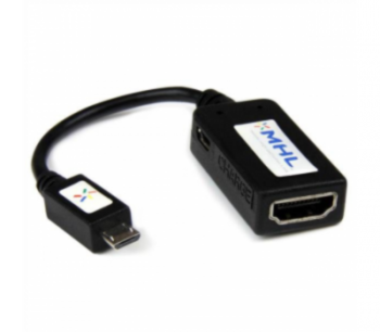 STARTECH MHL ADAPTER CONVERTER - MICRO USB TO HDMI EXTERNAL VIDEO ADAPTER - BLACK