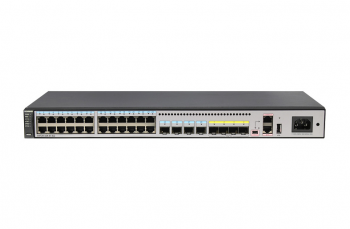 S5720-32X-EI-DC (24 Ethernet 10/100/1000 ports,4 Gig SFP,4 10 Gig SFP+,DC -48V,front access)