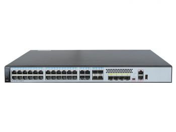 S5720-36C-PWR-EI-DC (28 Ethernet 10/100/1000 PoE+ ports,4 of which are dual-purpose 10/100/1000 or SFP,4 10 Gig SFP,with 650W DC power)