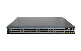 S5720-56C-PWR-EI-DC (48 Ethernet 10/100/1000 PoE+ ports,4 10 Gig SFP+,with 1 interface slot,with 650W DC power supply)