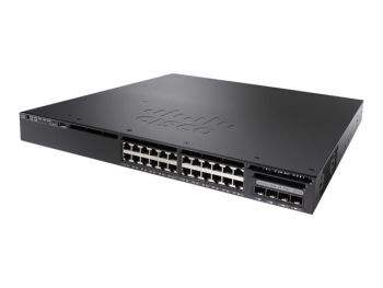 Cisco Catalyst 3650-24TD-L Network Switch, 24 Gigabit Ethernet (GbE) Ports, two 10 G and two 1 G Uplinks, 250WAC Power Supply, 1 RU, Enhanced Limited Lifetime Warranty (WS-C3650-24TD-L)