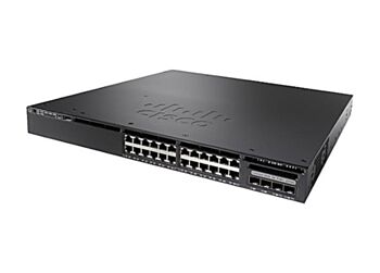 Cisco Catalyst 3650-24TS-L Network Switch, 24 Gigabit Ethernet (GbE) Ports, four 1 G Uplinks, 250WAC Power Supply, 1 RU, LAN Base Feature Set, Enhanced Limited Lifetime Warranty (WS-C3650-24TS-L)