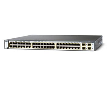 Cisco Catalyst 3750-48PS SMI - switch - 48 ports - Managed - rack-mountable