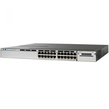Cisco WS-C3850-24U-S Managed L2/L3 Gigabit Ethernet (10/100/1000) Power over Ethernet (PoE) 1U Stainless steel network switch
